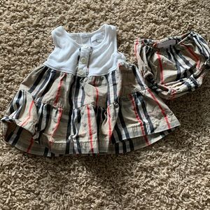 Baby Burberry dress (3mo) with diaper cover